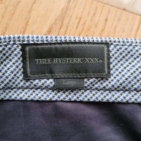 Hysteric Glamour Thee Hysteric XXX Men's Pant Large Blue Check - Picture 5 of 15